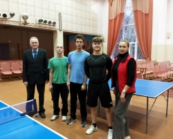 Первенство филиала по настольному теннису